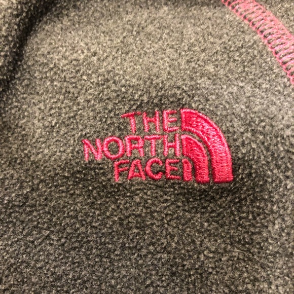 North Face Full Zip Hooded Fleece Jacket Girl Size Small 7/8 - Picture 5 of 12